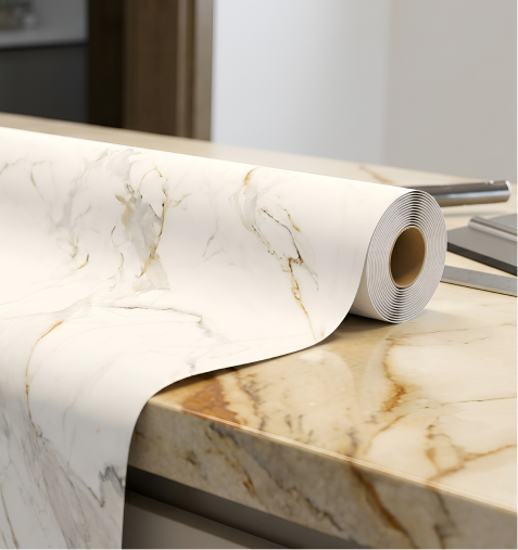 Detail roll of marble